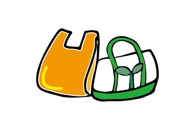 地域エコスタンプ押印例 エコバッグ