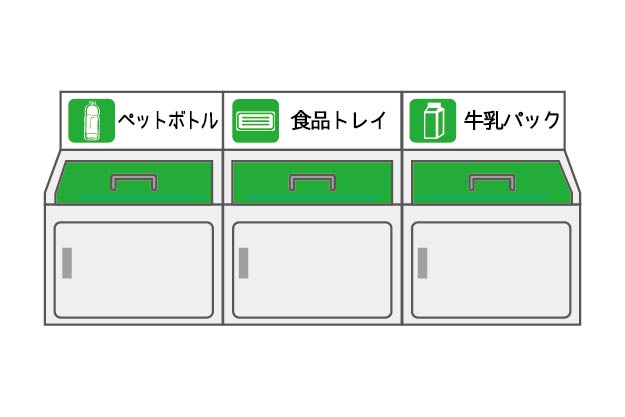 地域エコスタンプ押印例 リサイクルボックス